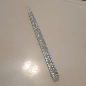 Clear lucite  candlestick clear